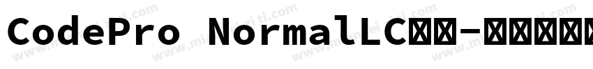 CodePro NormalLC字体字体转换